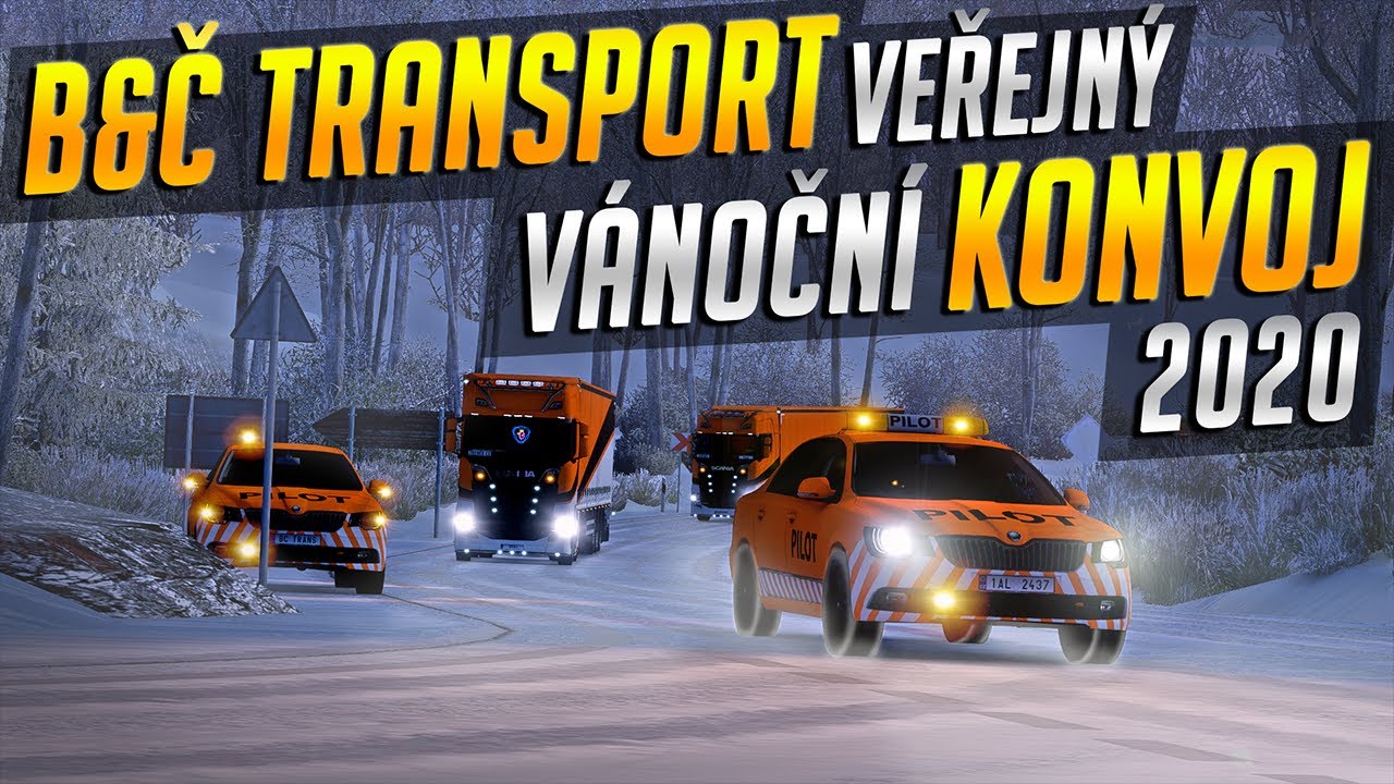 CraftMAN_CZ's tweet card. B&Č Transport Vánoční konvoj