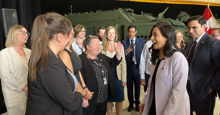 AnitaAnandMP's tweet card. Along with supplying more than three dozen armoured vehicles for Ukraine, the London-based manufacturer will also supply the Canadian Armed Forces with 360 vehicles.