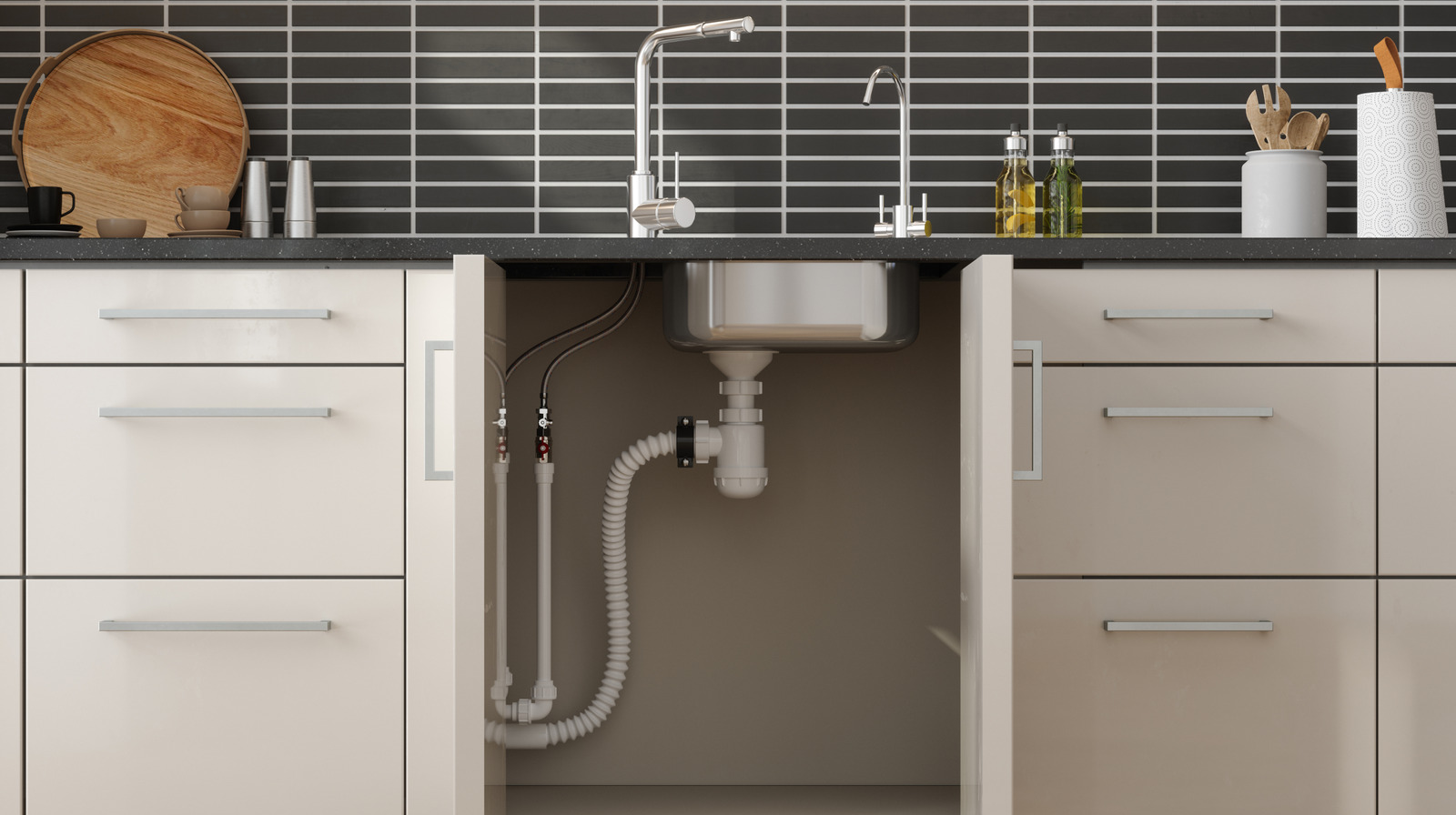 CHOW's tweet card. If you need to maximize your kitchen storage, look no further than the space under the sink. This nifty organizer from Walmart can help you fit even more.