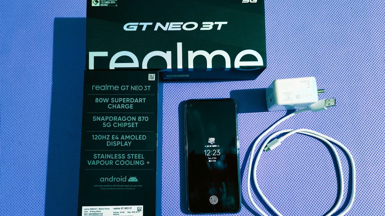 UrTechPartner5's tweet card. Realme GT Neo 3T Unboxing and First Look Bought at 20,778/-