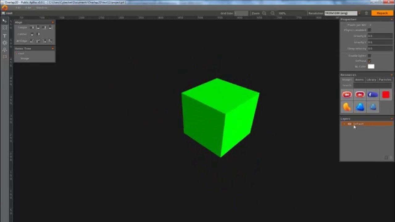 Overlap2D's tweet card. Toying with libGDX 3D API and Overlap3D :P