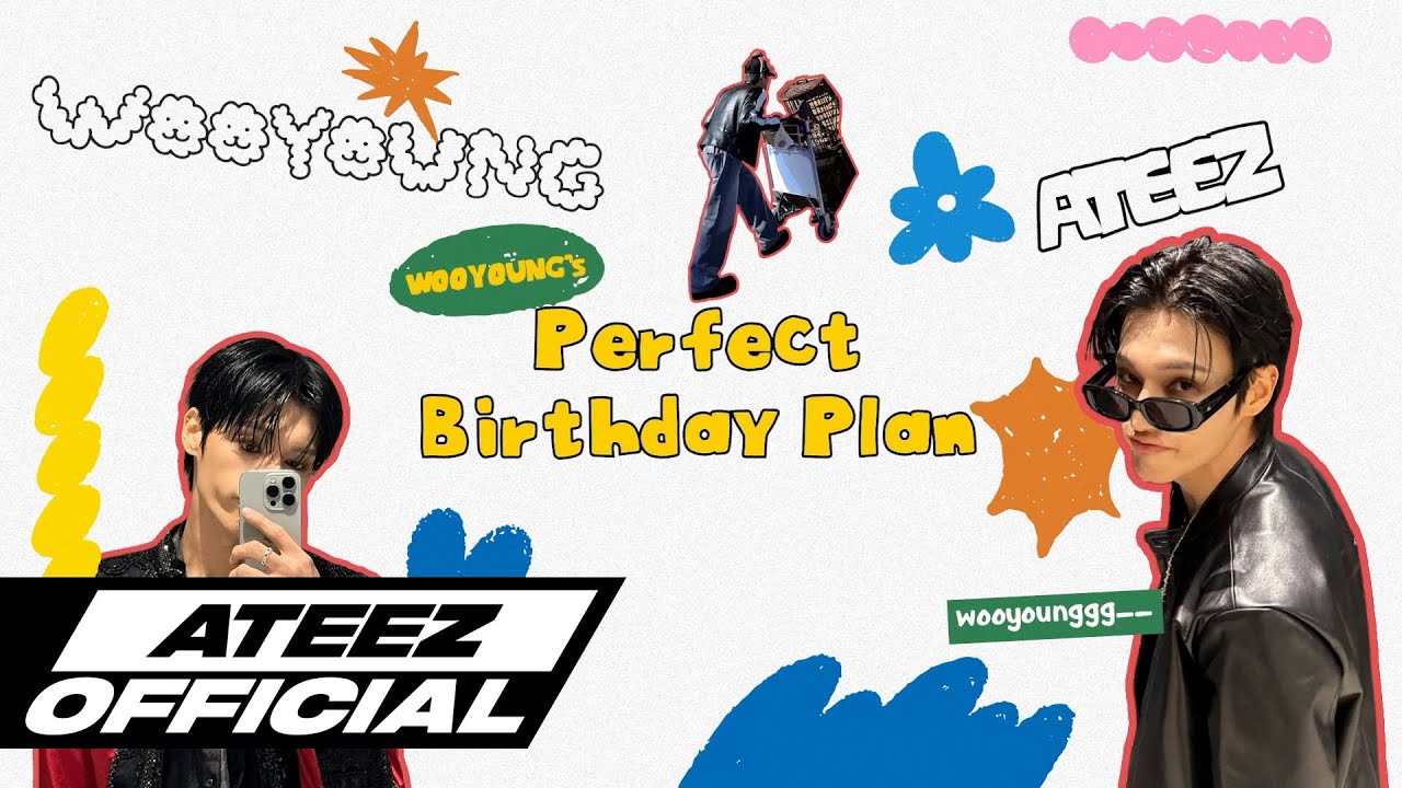 ATEEZofficial's tweet card. ATEEZ(에이티즈) 우영's Perfect Birthday Plan⏰