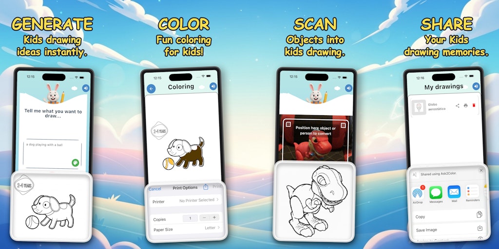 oscar_kotlin's tweet card. As a passionate mobile developer and a father, I wanted my toddlers to benefit from AI to enhance their passion for coloring! That’s when I saw the need to generate drawings from text or audio and...