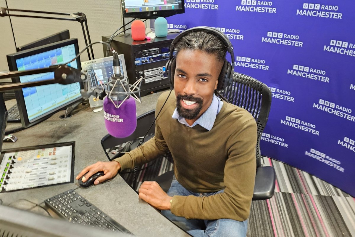jskychat's tweet card. Jsky, a presenter and singer from Bury, is joining BBC Radio Manchester’s three-legged walking challenge in support of BBC Children In Need