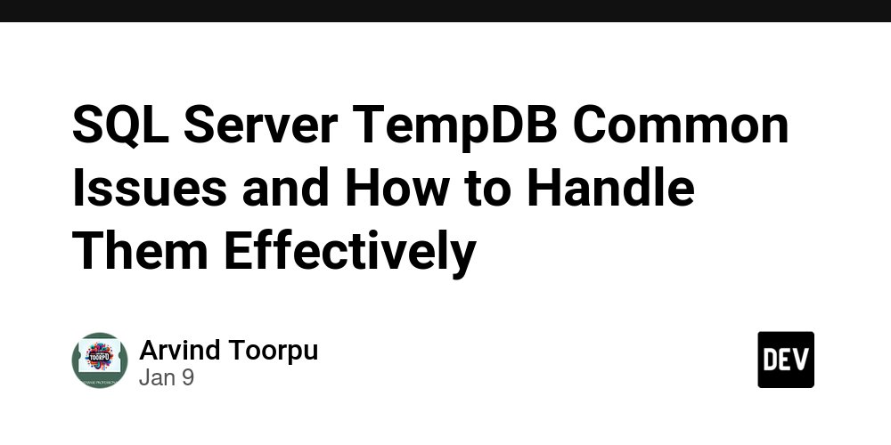 prod42net's tweet card. Understanding TempDB in SQL Server TempDB is a system database in SQL Server that is used...