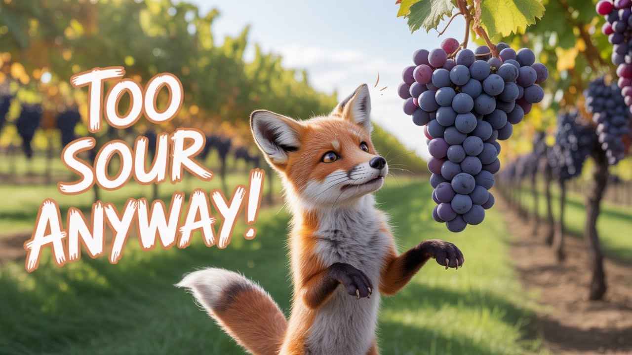 FunLearnology's tweet card. The Fox and the Grapes | Kids Story In Hindi And English #funlearno...