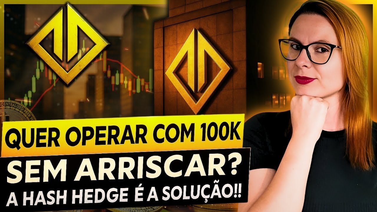 ZyraCriptonica's tweet card. Hash Hedge: A Prop Trading que financia traders com até 100 mil e...