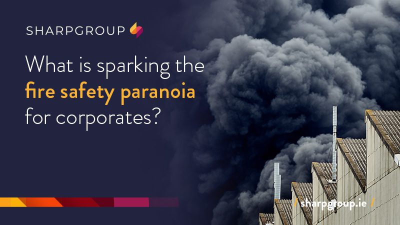 sharp_security's tweet card. Fires can happen anywhere, at any time and any scale. Just a single spark can initiate a fire that engulfs a facility within minutes. 