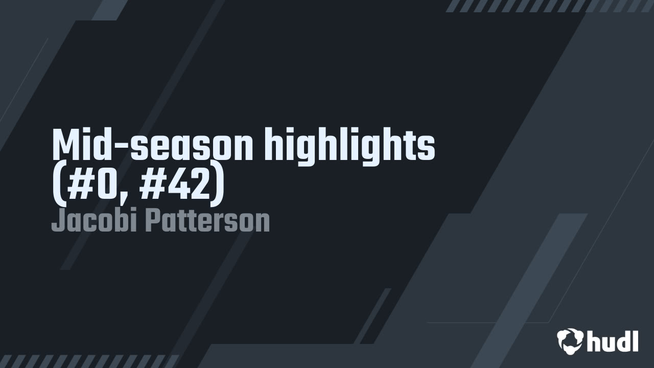 jacobipatterso7's tweet card. Mid-season highlights (#0, #42)