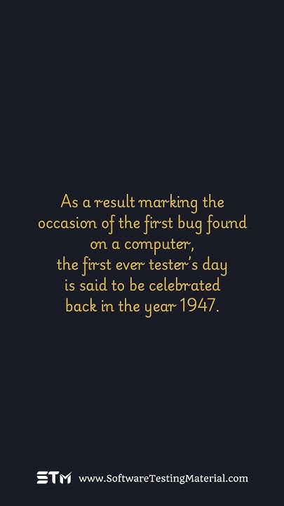 STMWebsite's tweet card. Happy International Testers Day - September 9th