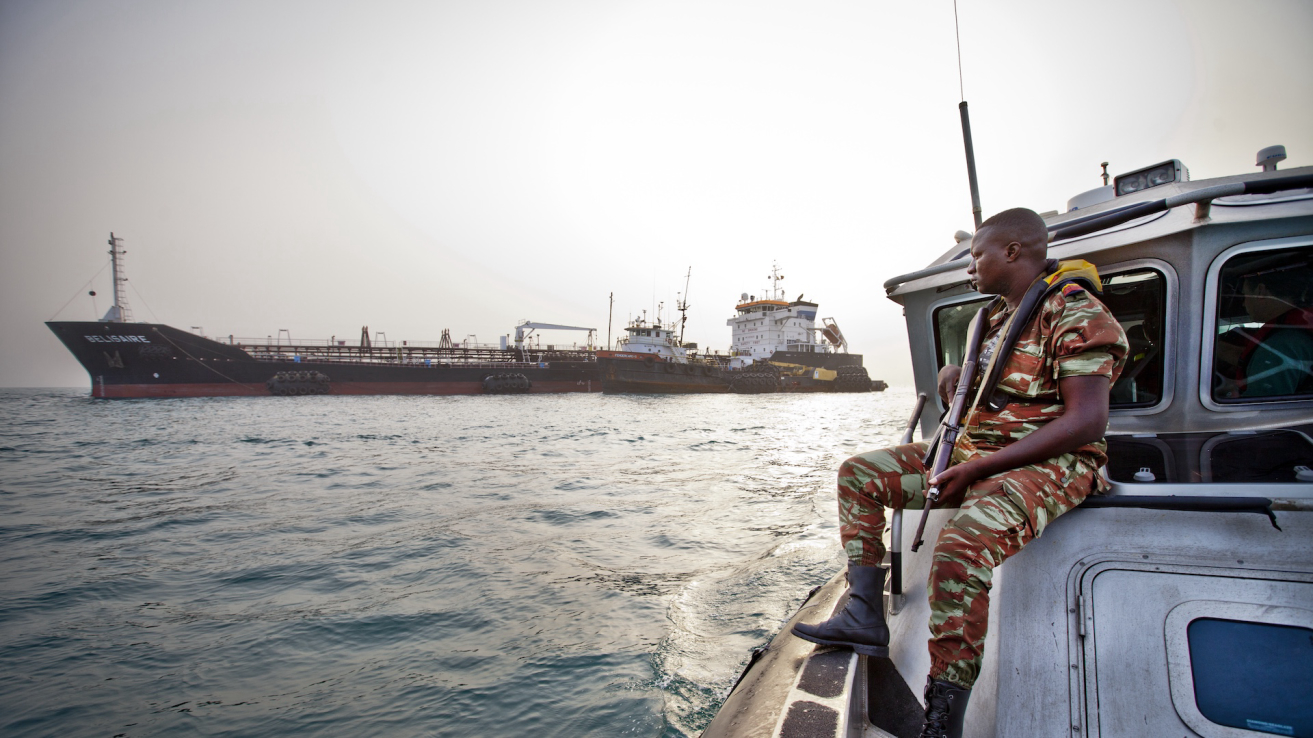 PSCReport's tweet card. The Combined Maritime Task Force can tackle Maritime security threats in the Gulf of Guinea given the right legal, technical and financial support.