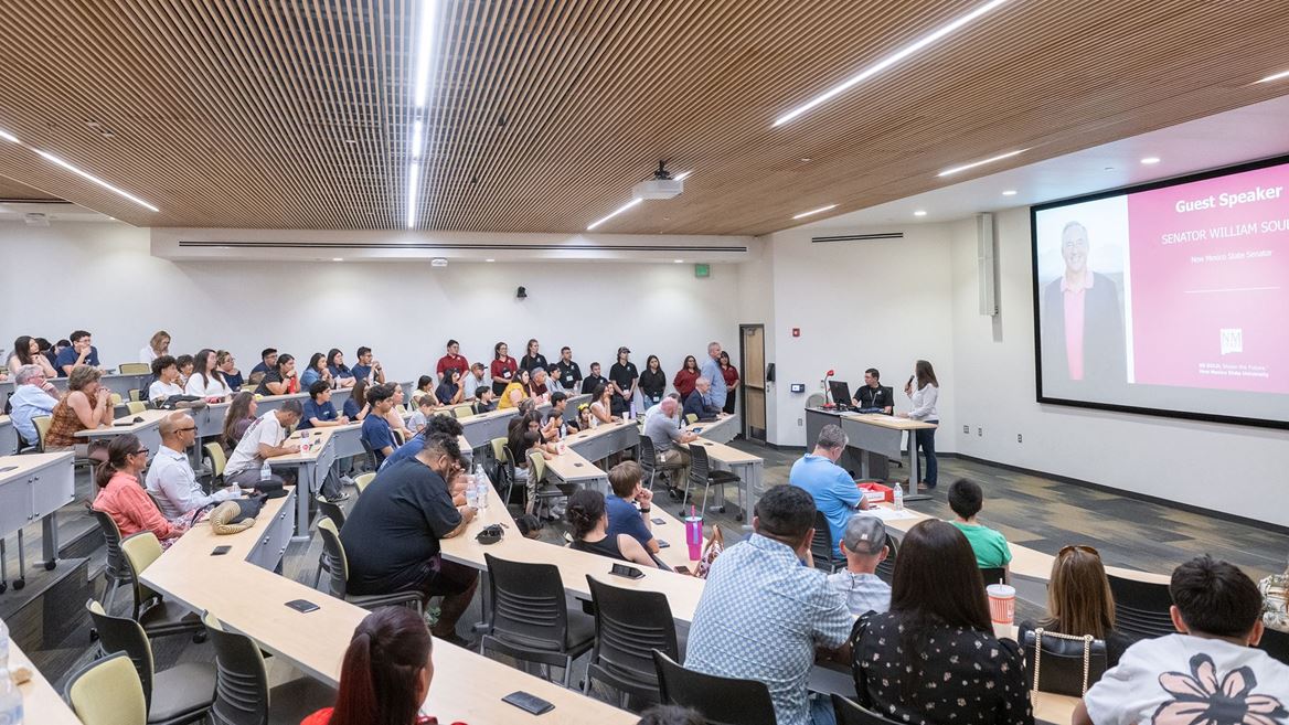 PSLNMState's tweet card. The Physical Science Laboratory at New Mexico State University hosted the third annual STEM Mavericks camp, a hands-on artificial intelligence summer camp for Doña Ana County high school students.