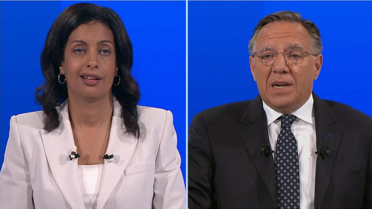 JdeMontreal's tweet card. L’enjeu du système de santé a fait réagir les chefs lors du Face-à-Face de TVA.