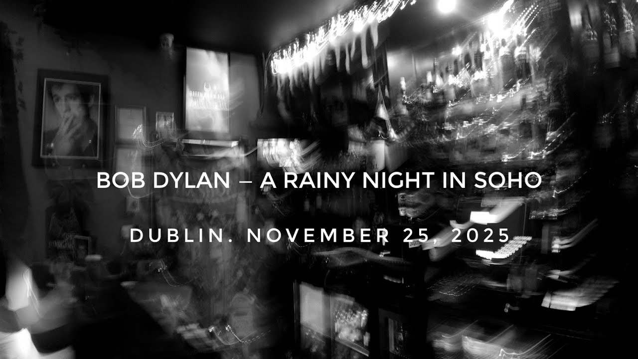 nightly_moth's tweet card. Bob Dylan — A Rainy Night In Soho. Dublin, Ireland. November 25, 2025