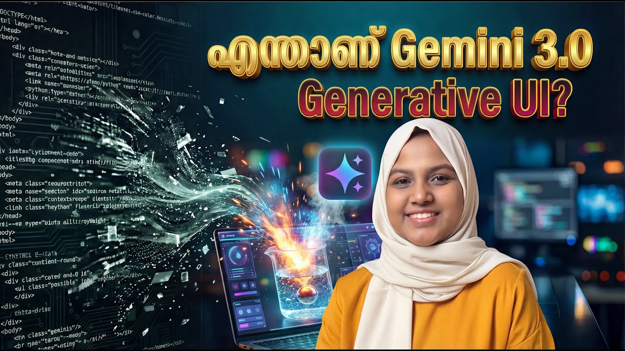 galtech_school's tweet card. എന്താണ് Generative UI? Google Gemini 3-ലെ പുതിയ Magic അറിയണോ?