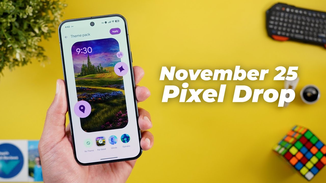 IDTechReviews's tweet card. Google's November 2025 Pixel Drop Software Update CHANGES Everything