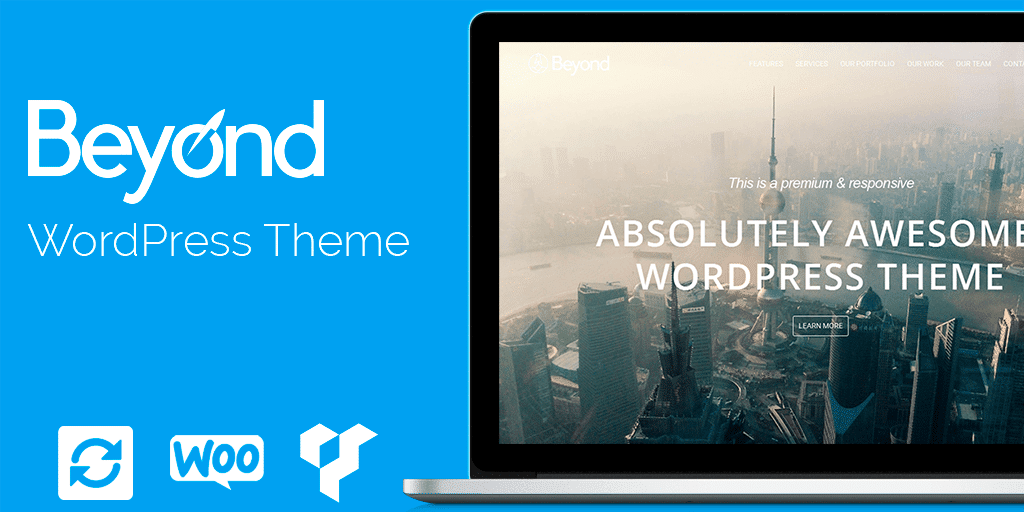 visualmodo's tweet card. Beyond WordPress theme for any type of website; business, corporate, portfolio, blog, shop and much more. Build stunning sites fast and without coding