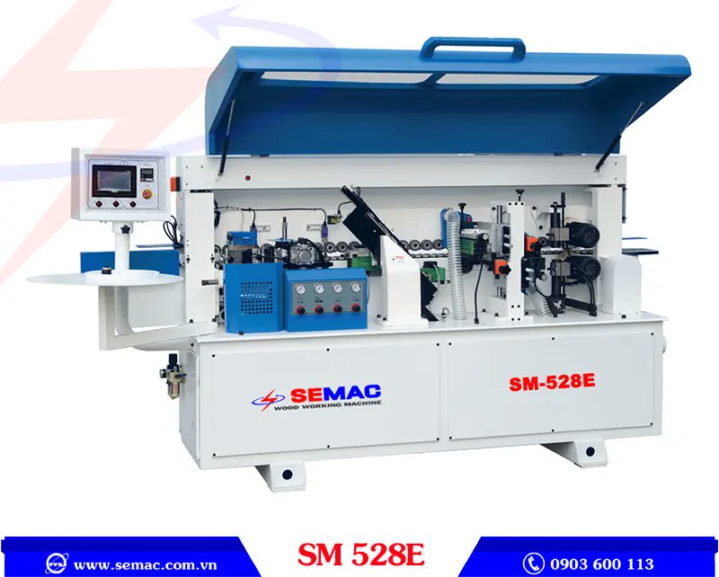 MaySemac's tweet card. Máy dán cạnh 5 chức năng thiết kế có khả năng sử dụng cho dán PVC, nẹp gỗ... phù hợp các xưởng sản xuất nhỏ, lẻ, làm hàng nội thất.