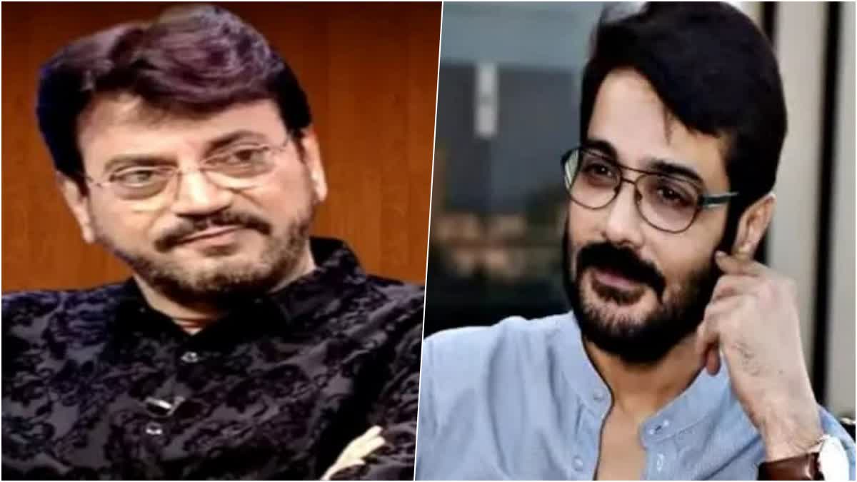 ETVBharatWB's tweet card. প্রসেনজিতের সঙ্গে অনেকদিন পর স্ক্রিন শেয়ার করতে দেখা যাবে চিরঞ্জিতকে ৷