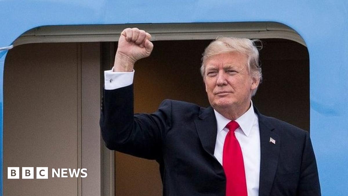 BBCWorld's tweet card. The US president alleges, without giving evidence, that he was wire-tapped just before the election.