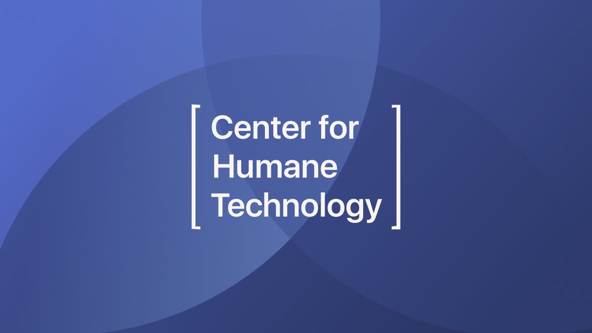 HumaneTech_'s tweet card. We're a nonprofit exposing the negative effects of persuasive technology and social media and empowering people to take action. Discover The Social Dilemma, our podcast, course, and more.