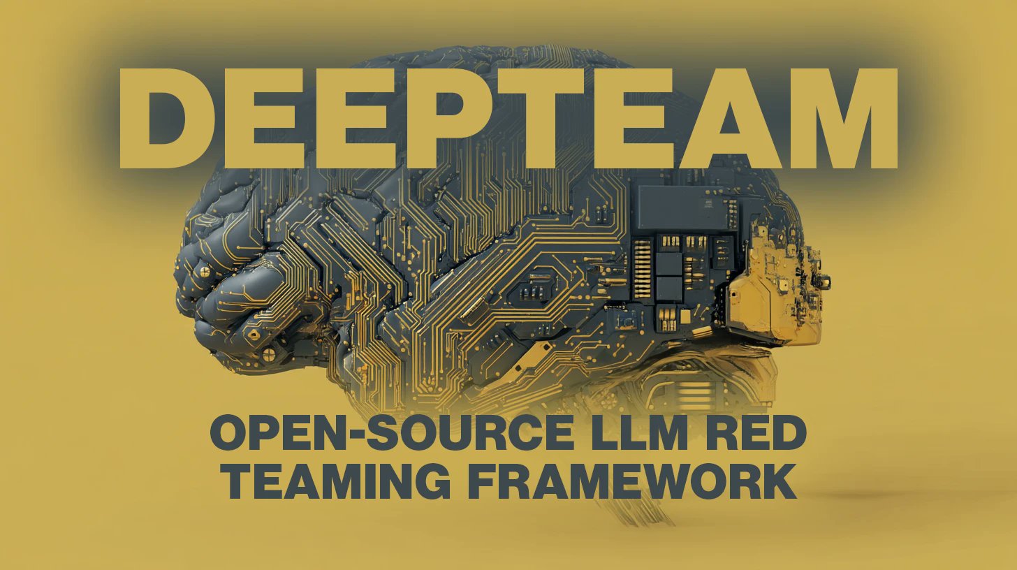helpnetsecurity's tweet card. DeepTeam is an open-source LLM red teaming framework that simulates attacks, detects vulnerabilities, adds guardrails to secure AI systems.