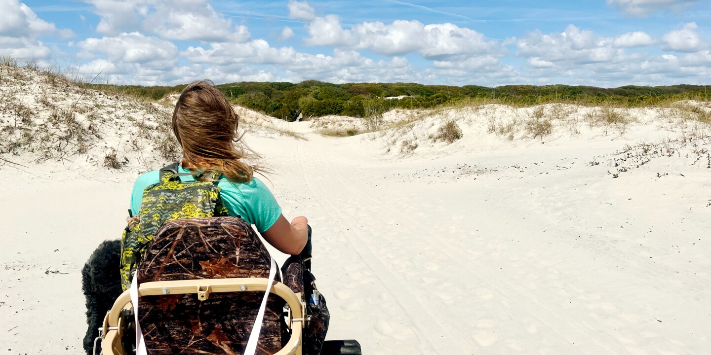 k_rellihan's tweet card. A new movement balancing preservation and accessibility empowers people with disabilities to more easily explore national parks and public lands.