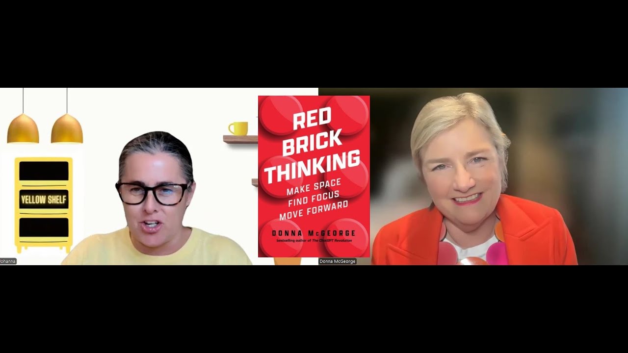 Yellowshelf22's tweet card. Red Brick Thinking, #author Donna McGeorge #newbook #booktube...