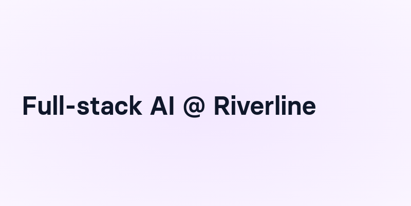 sanghvian's tweet card. Full-stack AI @ Riverline
