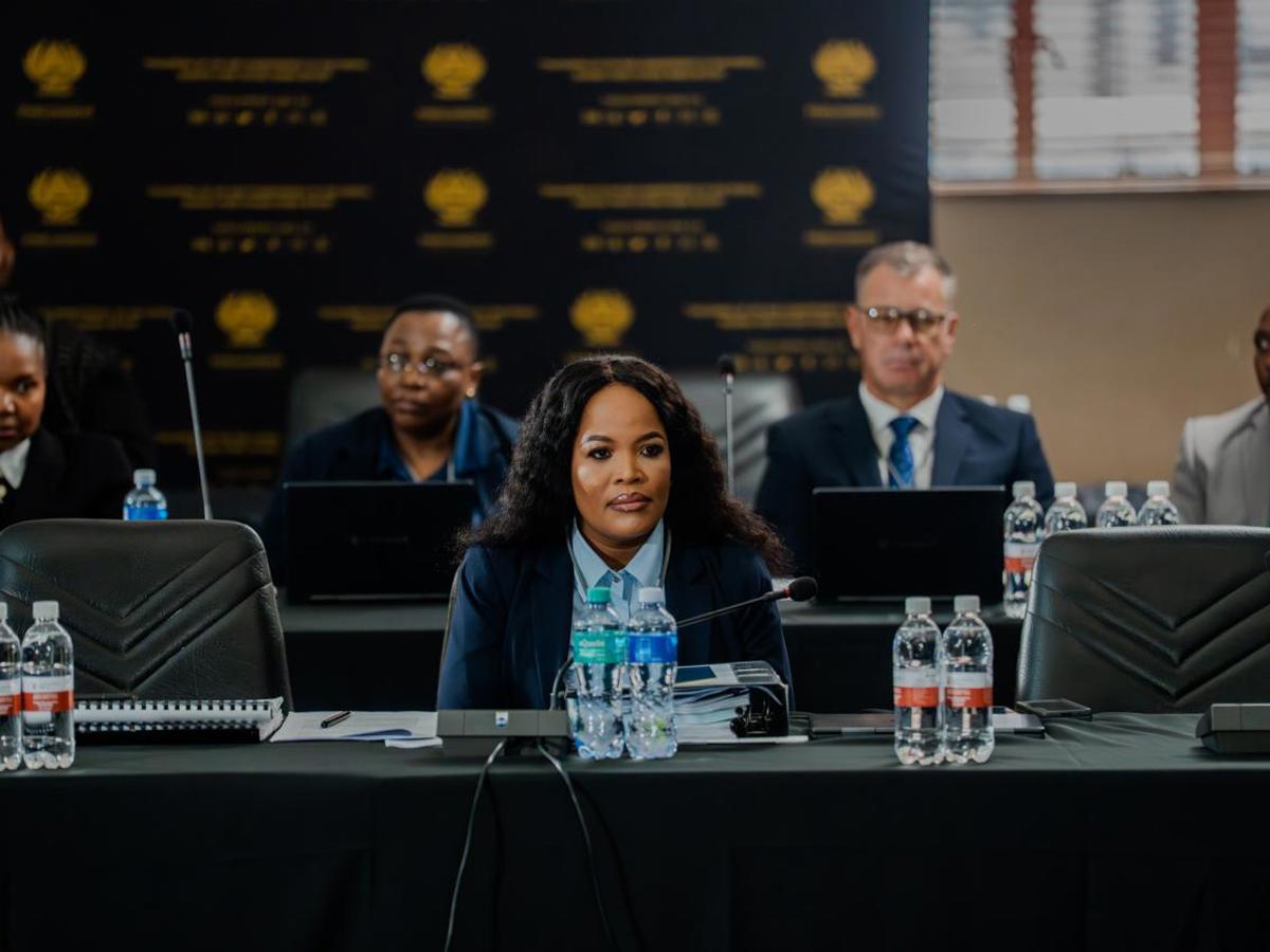 ewnupdates's tweet card. Police CFO Puleng Dimpane told parliament that those that are responsible for capturing the police must be held responsible, no matter their ranking.