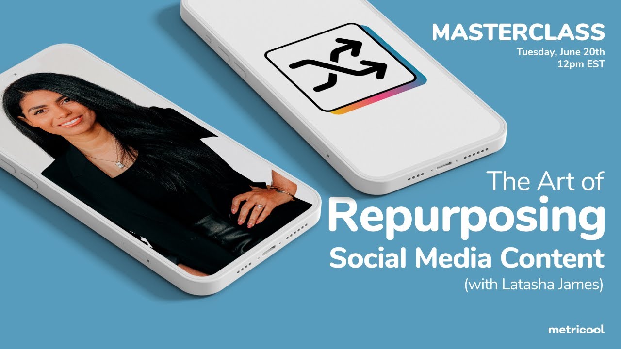 Metricool's tweet card. Master The Art of Repurposing Social Media Content [with LATASHA...