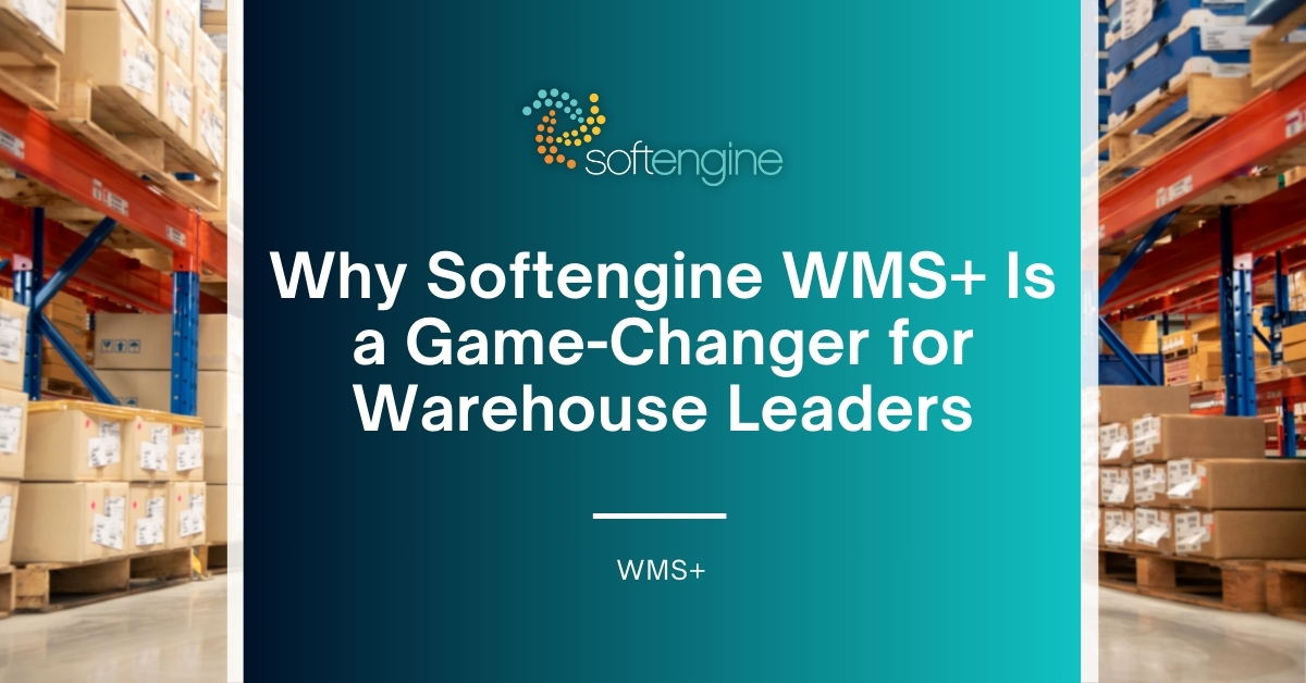 SoftengineUSA's tweet card. Softengine WMS+ gives warehouse leaders the tools to cut errors, protect compliance, and reduce waste — transforming warehouses into growth engines.