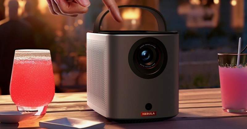 DigitalTrends's tweet card. Anker's projector brand, Nebula, has just announced two new portable Google TV projectors, the Capsule 3 and Mars 3 Air, both with Netflix built in.