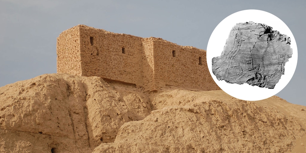 tycgis's tweet card. Recuperada en Irak y ahora resguardada en Alemania, esta pieza evidencia un mapa preciso con murallas y recintos que revelan una sorprendente sofisticación técnica