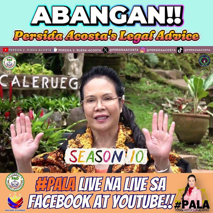 persidaacosta's tweet card. ABANGAN!! PERSIDA ACOSTA'S LEGAL ADVICE #PALA SEASON 10