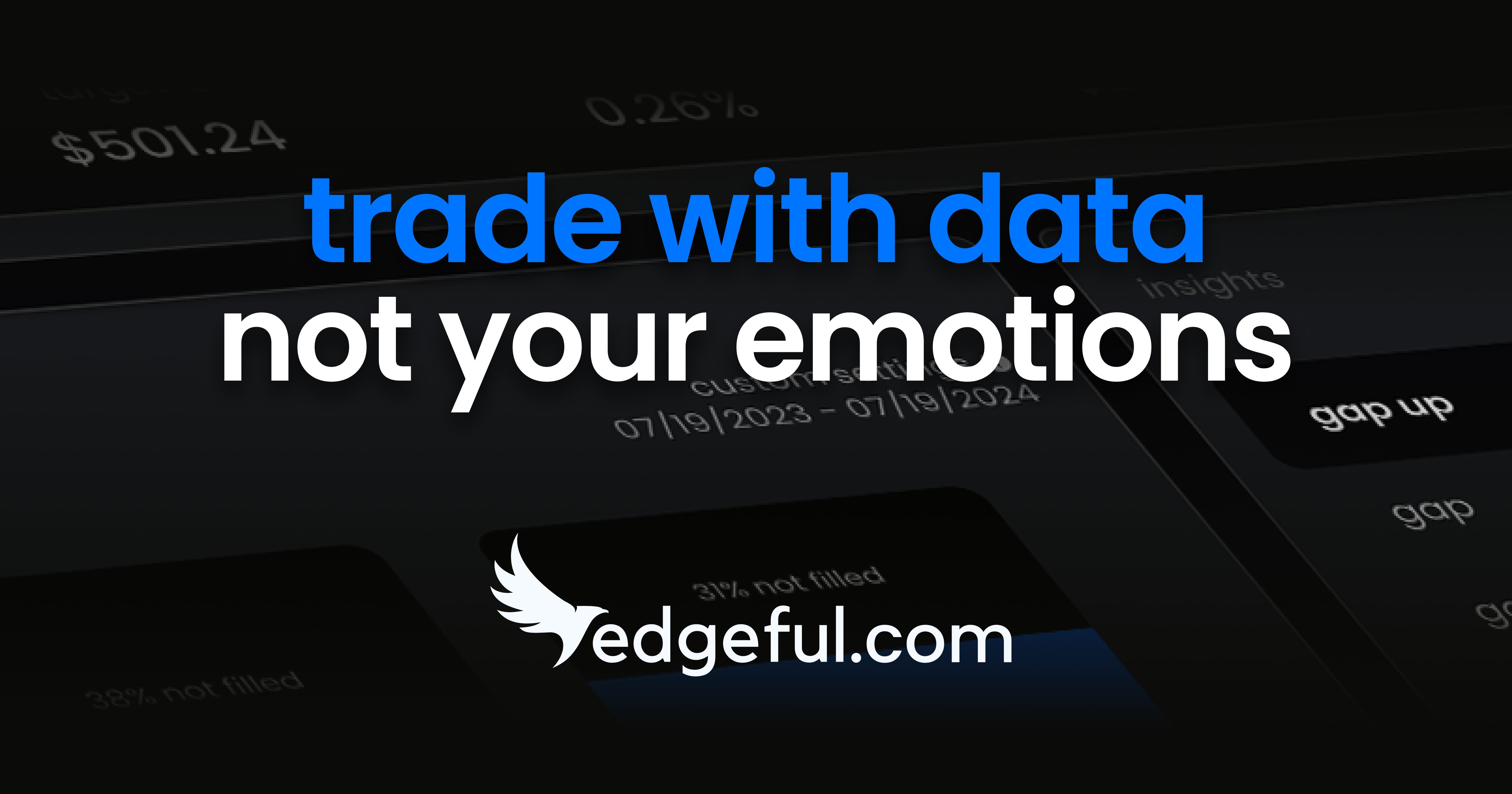 JoshGilbert_'s tweet card. trade with real data, not emotions. avoid FOMO, tilt, and blowing accounts with probability insights and trading algos that actually work.