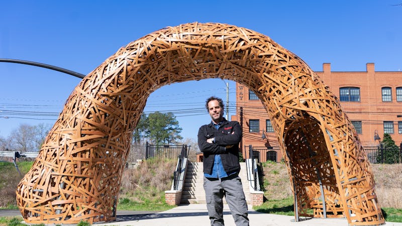 dailytarheel's tweet card. The project was developed by the Hillsborough Arts Council in partnership with the Orange County Arts Commission and local government representatives.