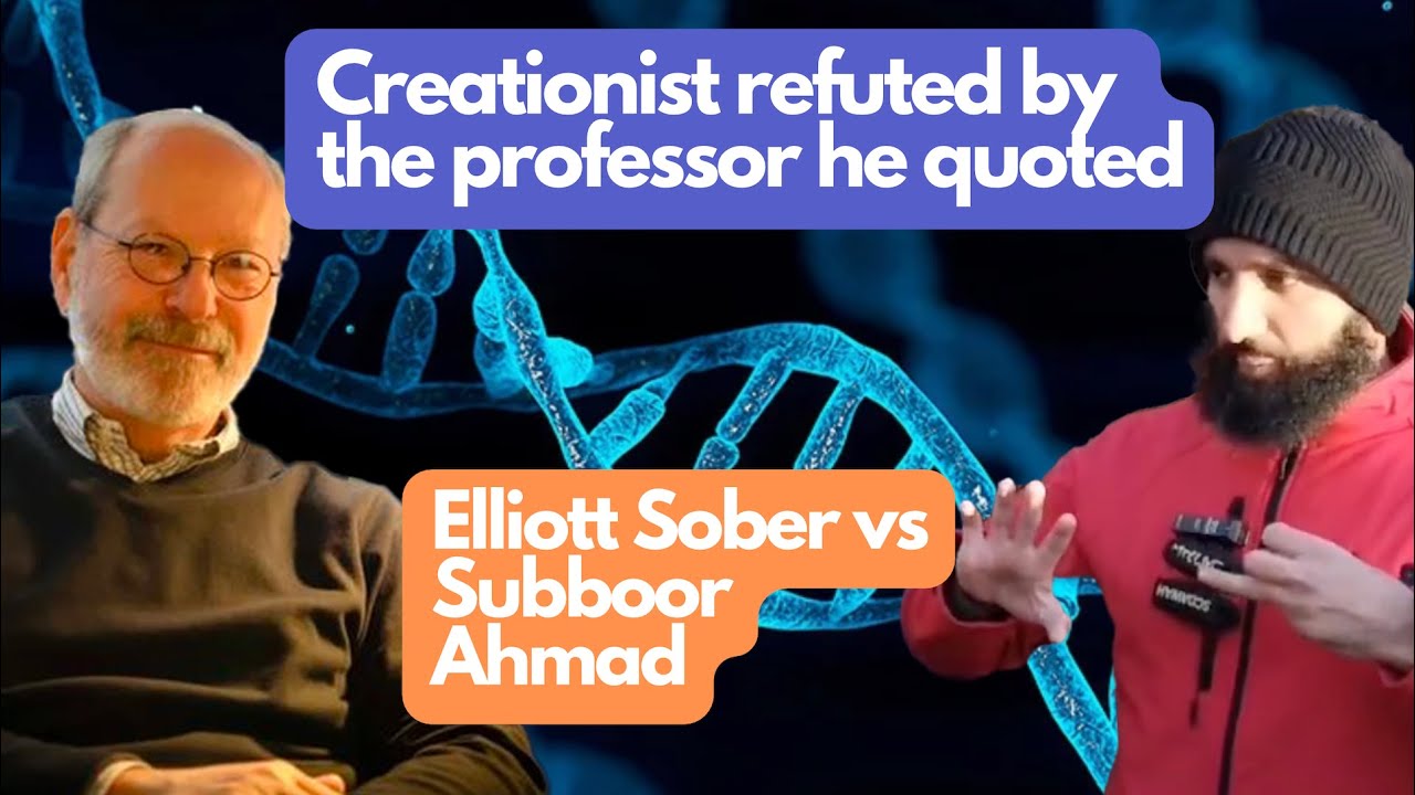 skydivephil's tweet card. Creationists debunked by his own source. Subboor Ahmad vs Elliott...
