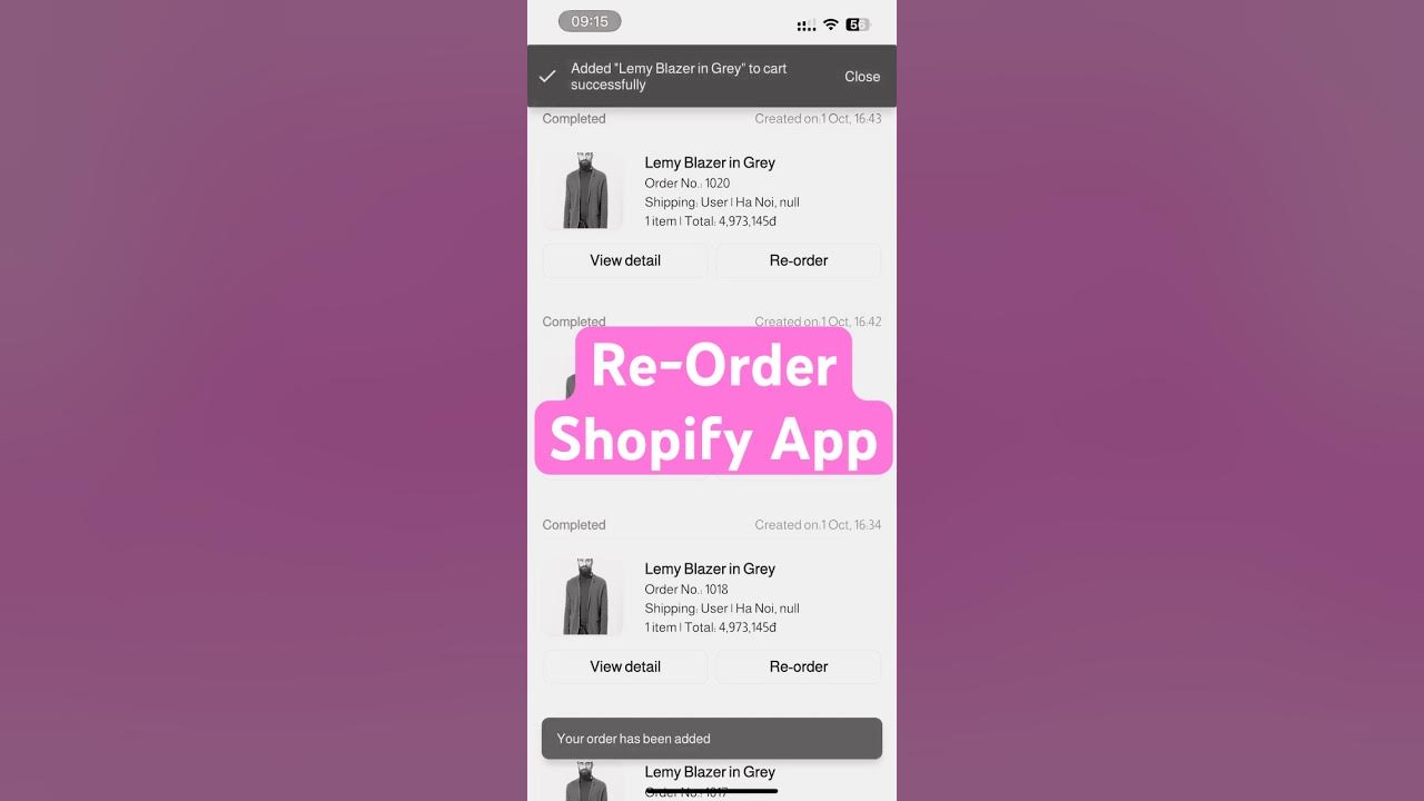 InspireUI's tweet card. Shopify App 💫 Re-Order Functionality (Flutter E-Commerce App)