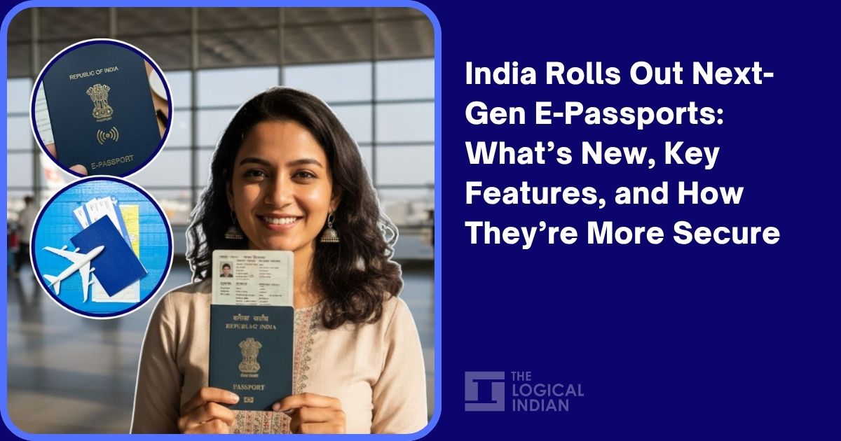 LogicalIndians's tweet card. India introduces technologically advanced e-passports with embedded RFID chips and AI-powered services for enhanced security and faster processing.