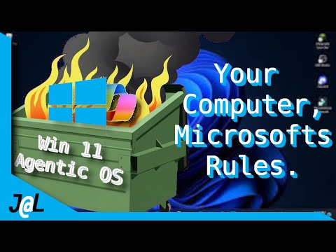 KaosSverige's tweet card. This is why I use LInux. Windows 11 Agentic OS, Now with more spying! #linux #FOSS #CachyOS #Nobara #PikaOS #EndeavourOS