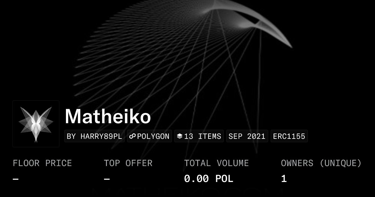 LukaszHarry's tweet card. Exploring a surreal world of number generated arts