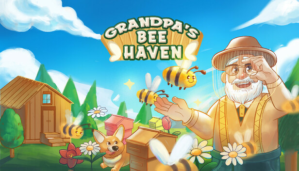 KickstartGames_'s tweet card. Welcome to Grandpa’s Bee Haven! A charming 2D idle beekeeping simulator where you help Grandpa embark on his beekeeping journey by buying and placing different beehives, upgrading them, unlocking new...