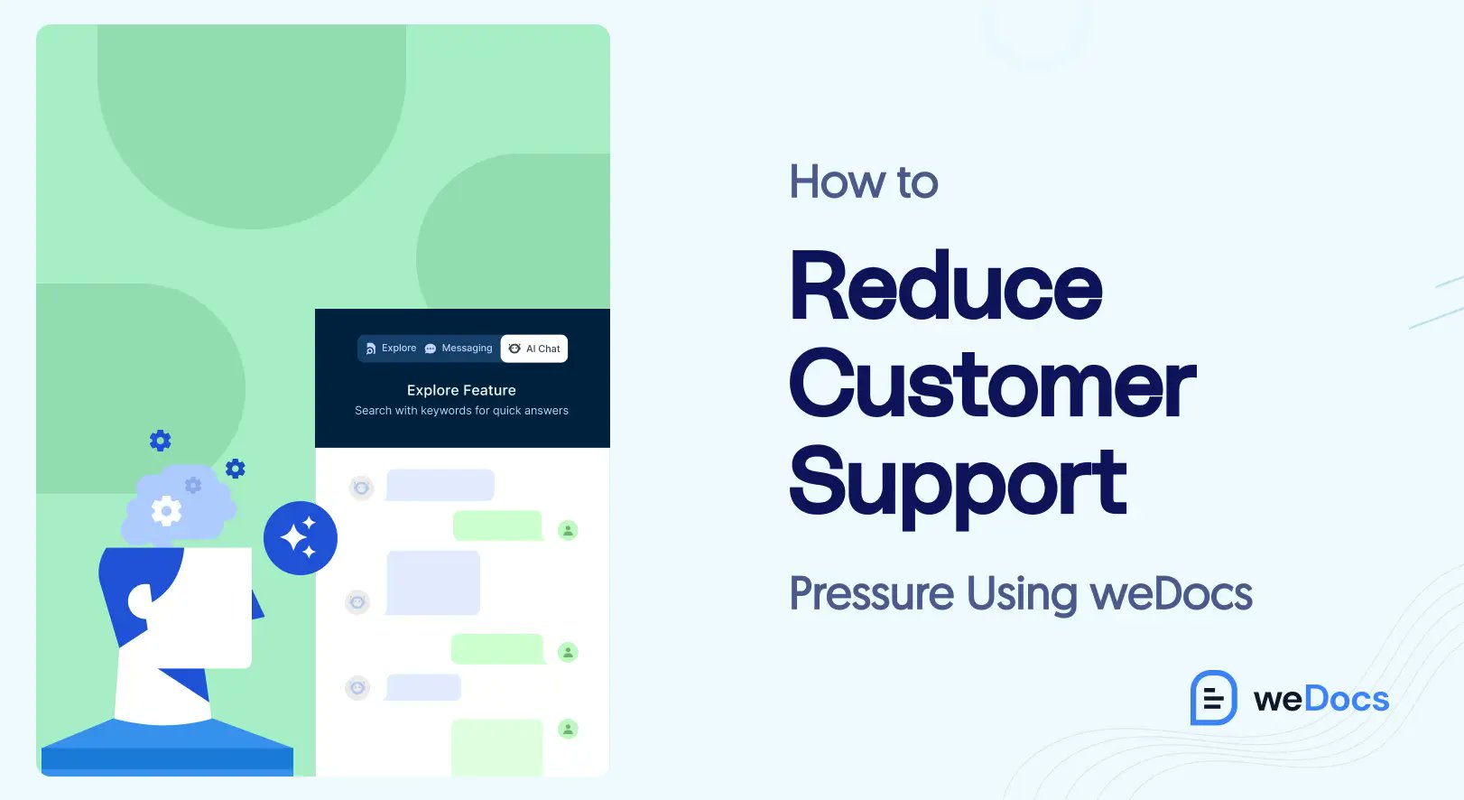 weDevs's tweet card. The effectiveness of customer support gets difficult when you have to handle lots of queries in a short time. Check how to reduce customer support pressure with weDocs.