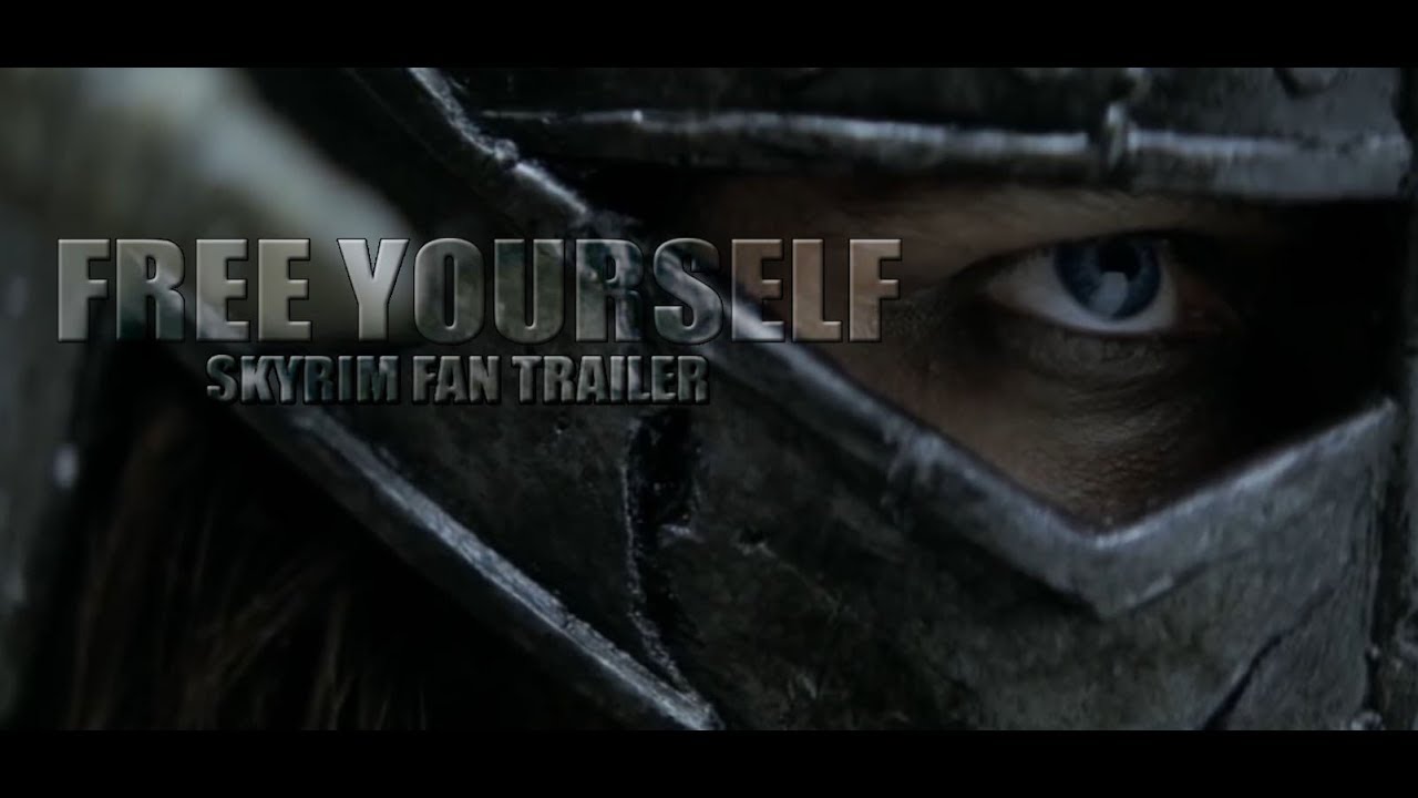 SkyrimUk's tweet card. FREE YOURSELF - Skyrim Fan Trailer