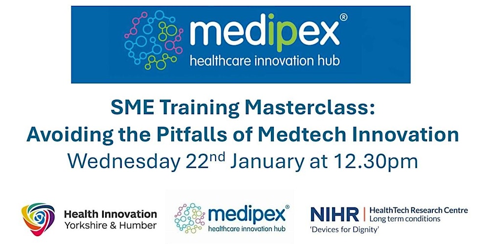 Devices4Dignity's tweet card. By Health Innovation Yorkshire & Humber, The NIHR HealthTech Research Centre (HRC) in Long Term Conditions, Devices for Dignity and Medipex