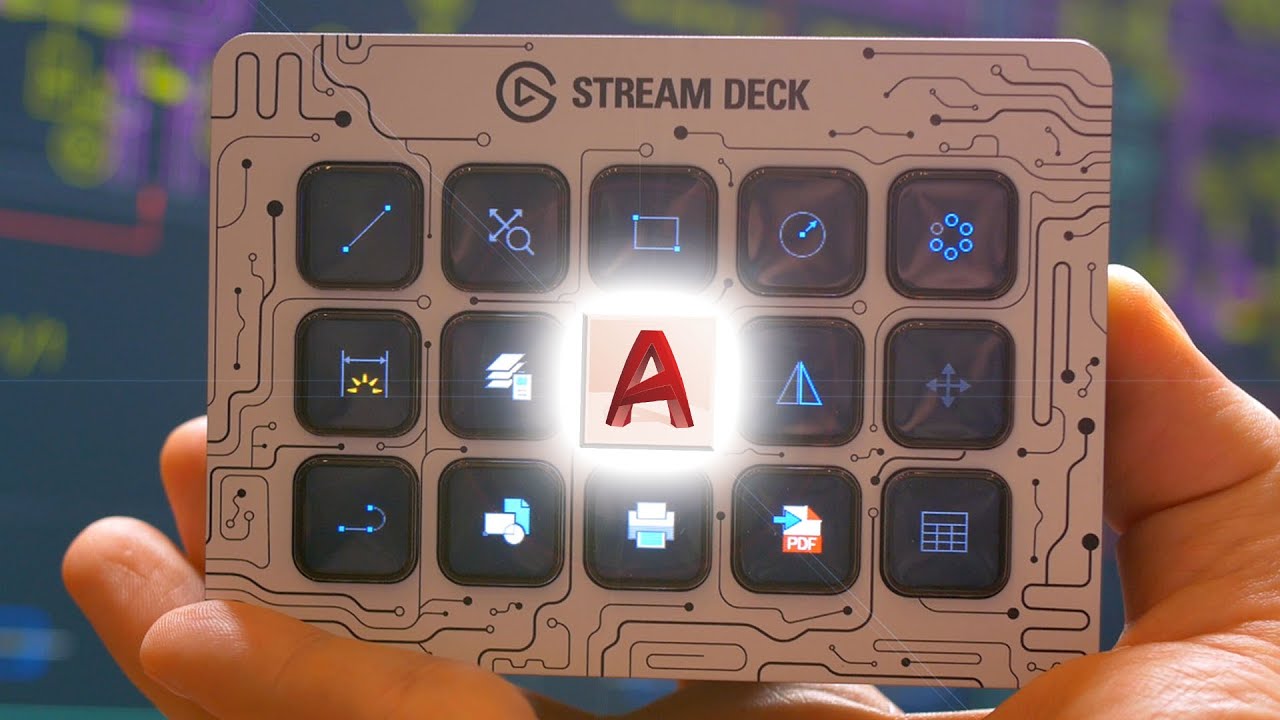 Neil_Tech3D's tweet card. I did not expect this to work SO GOOD! Elgato Stream Deck with AutoCAD