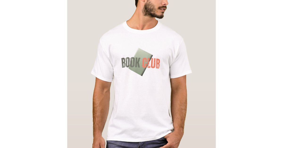 ShellsDesigns2's tweet card. Show off your literary love with this Book Club Vibes t-shirt! Featuring a soft green hardcover book angled behind the words 'Book Club' which are in a slightly grunge font that gives a distressed...