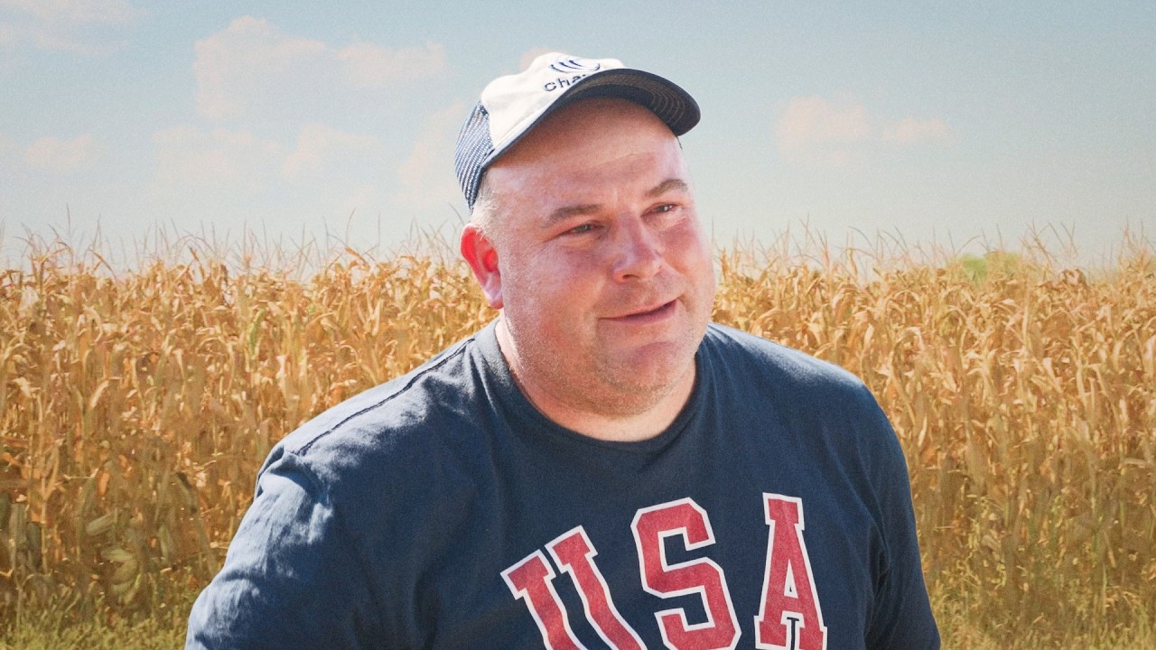 DBFirsching's tweet card. Soybean Farmer Explains Trump’s Trade War