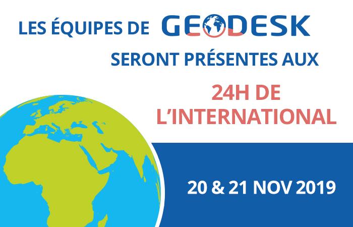 Geodesk44's tweet card. #24h de l’International. Un salon qui permet, grâce à de nombreuses conférences, de répondre à beaucoup de questions que les entreprises se posent lorsqu’elles ont des salariés qui se déplacent et...